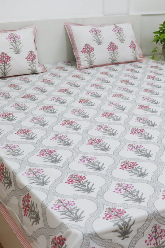 Bagicha Handblock  Bedsheet King Size