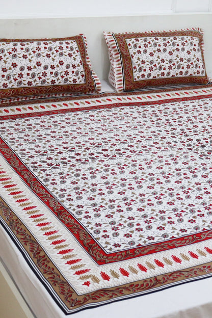 Kalamkari Cotton Bedsheets for Double Bed