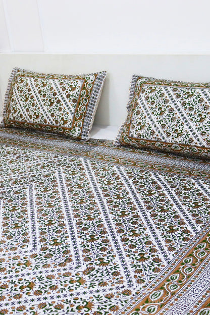 Kalamkari Bedsheets with two pillow covers