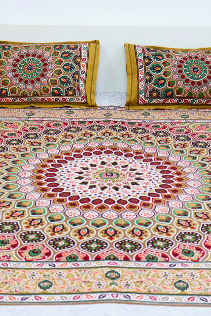 Mandala Cotton Bedsheet with pillow covers