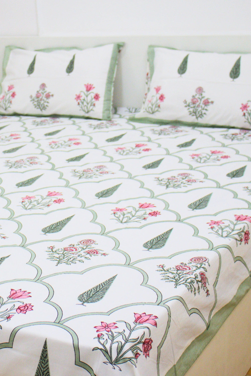 Pankhudi  Handblock  Bedsheet King Size