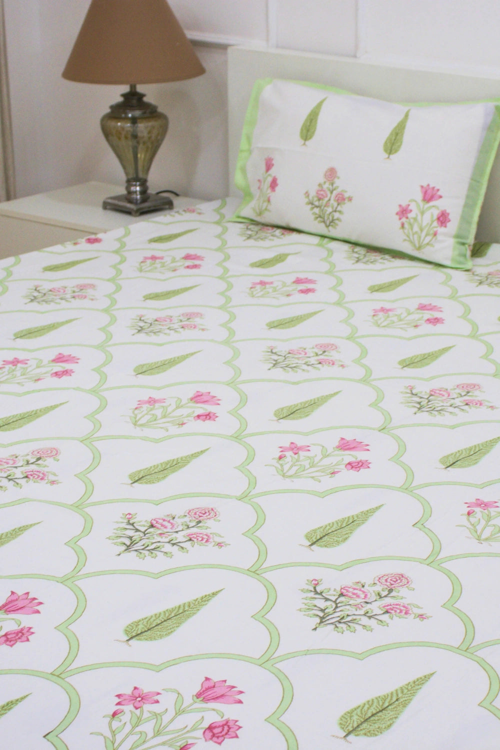 Pankhudi  Handblock  Bedsheet for King Size.