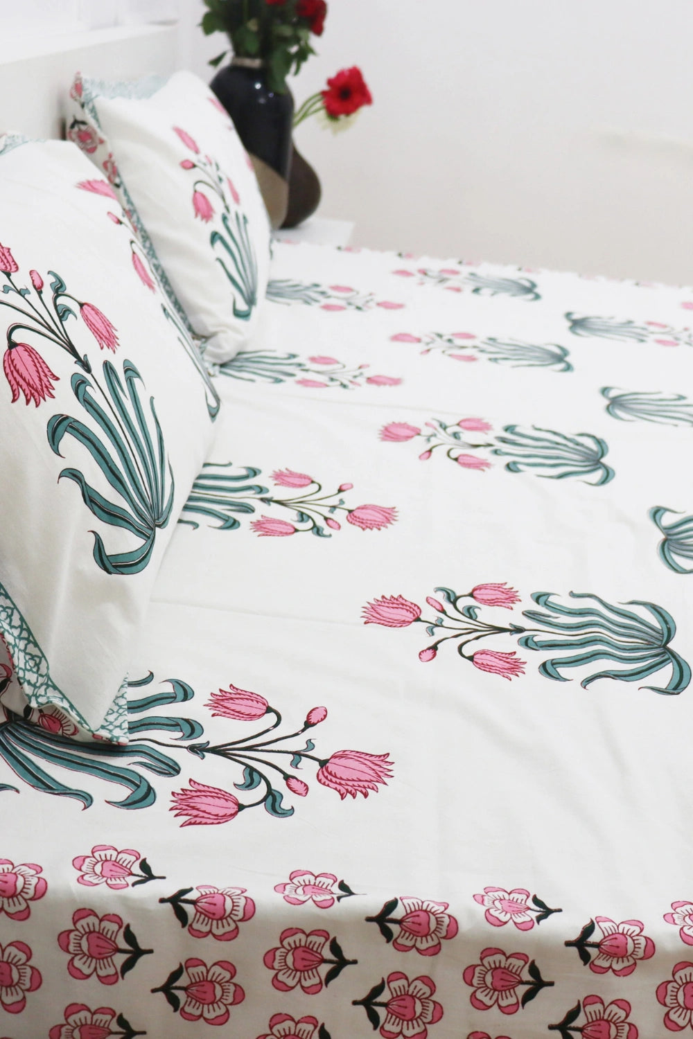 Holytulip Handprinted Cotton Bedsheets