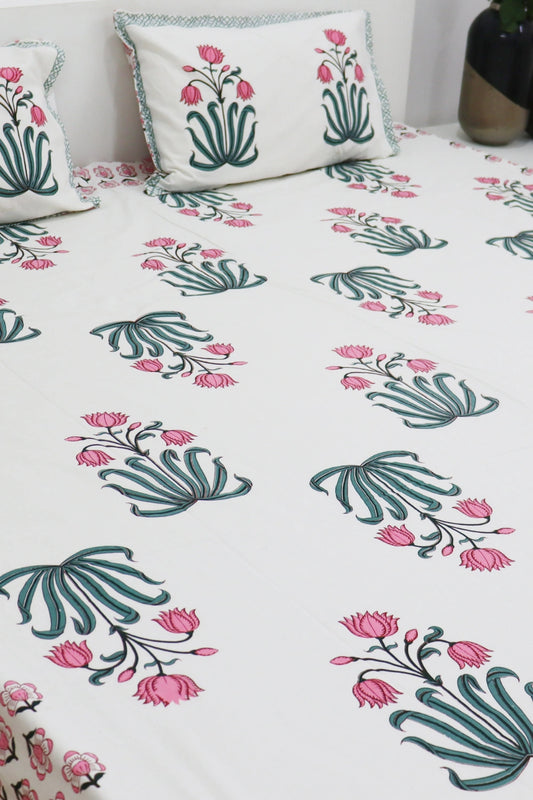 Holytulip Handprinted Cotton Bedsheets