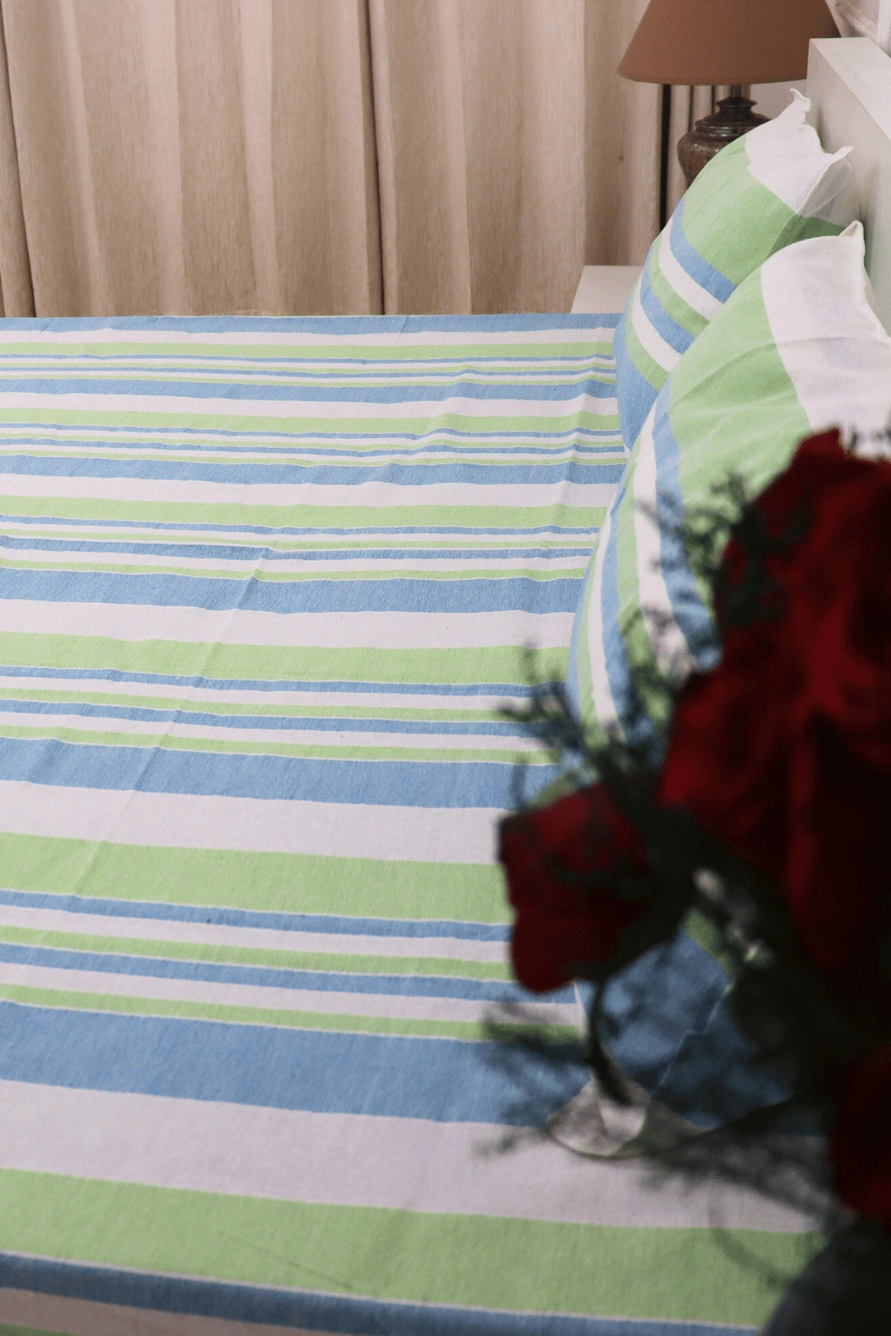 Handloom Cotton king size Bedsheets