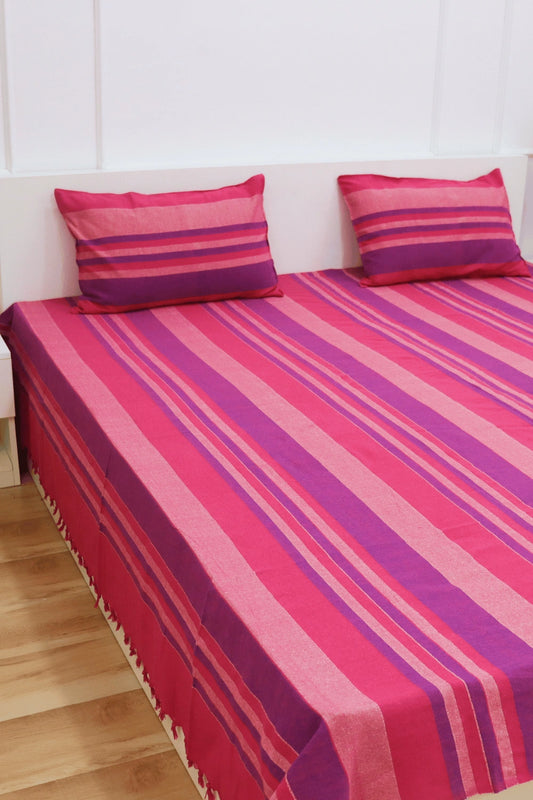 Handloom Cotton king size Bedsheet