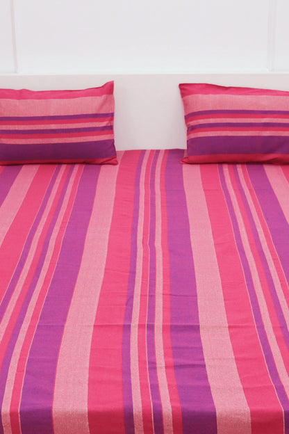 Handloom Cotton king size Bedsheet