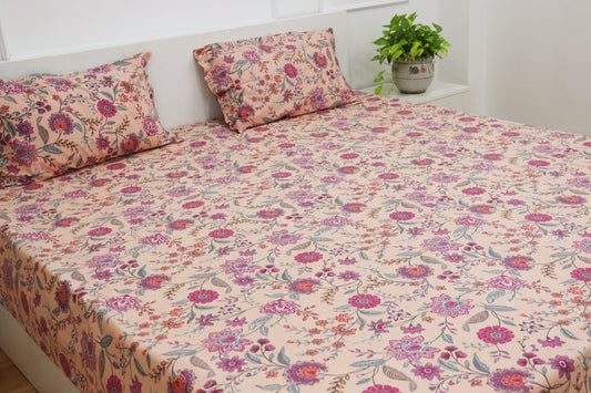 Utsav Bedsheet With Two Reversible Pillow Covers