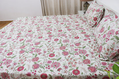 Utsav Bedsheet with Two Reversible Pillow Covers