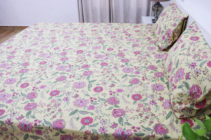 Utsav Bedsheet with Two Reversible Pillow Covers