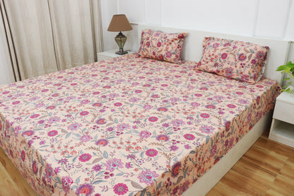 Utsav Bedsheet With Two Reversible Pillow Covers